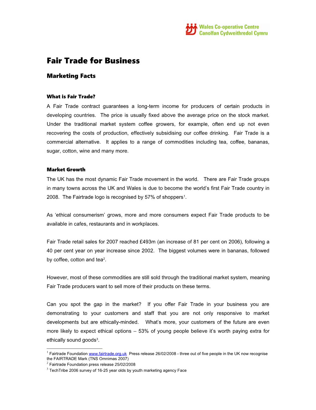 Fair Trade for Businesses