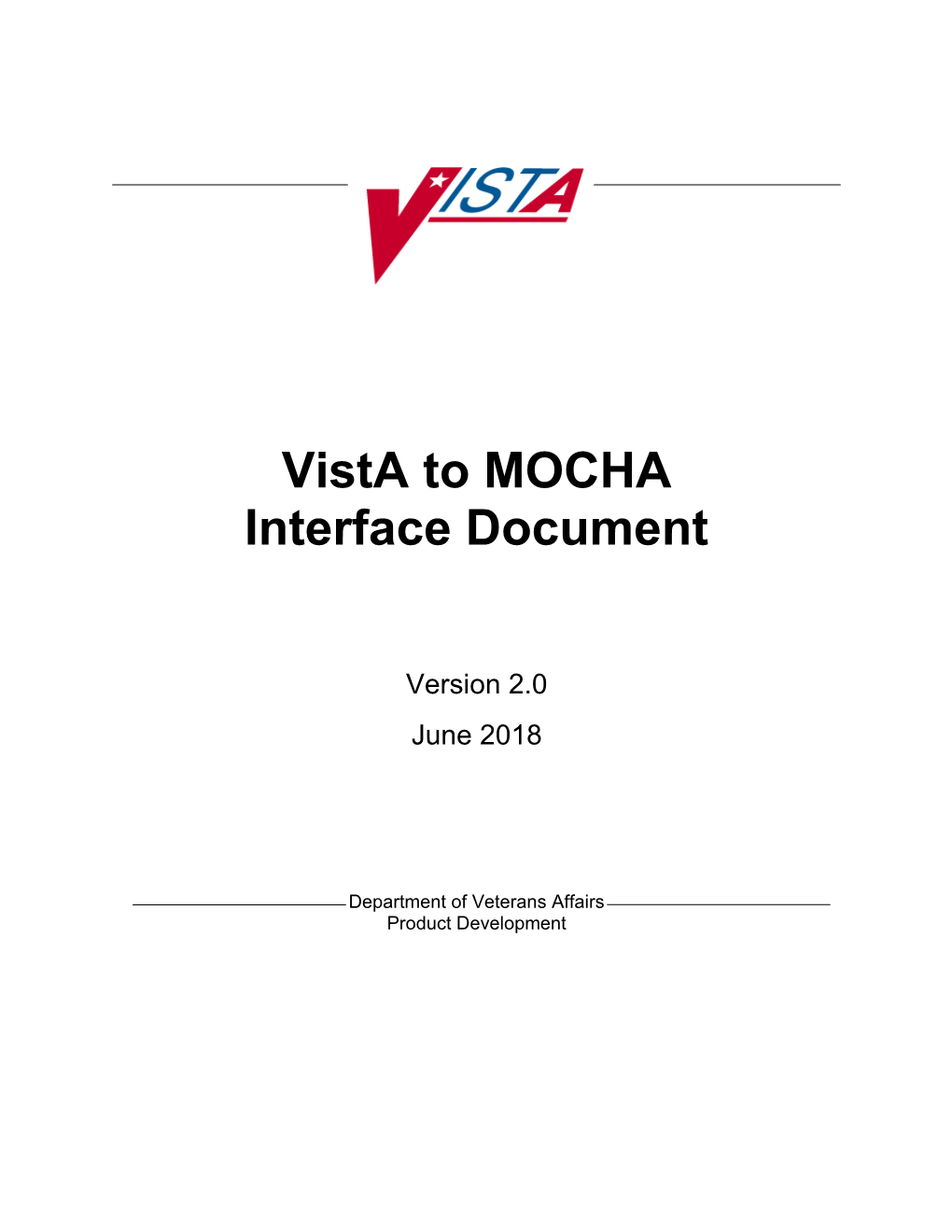 Vista to MOCHA Interface Document