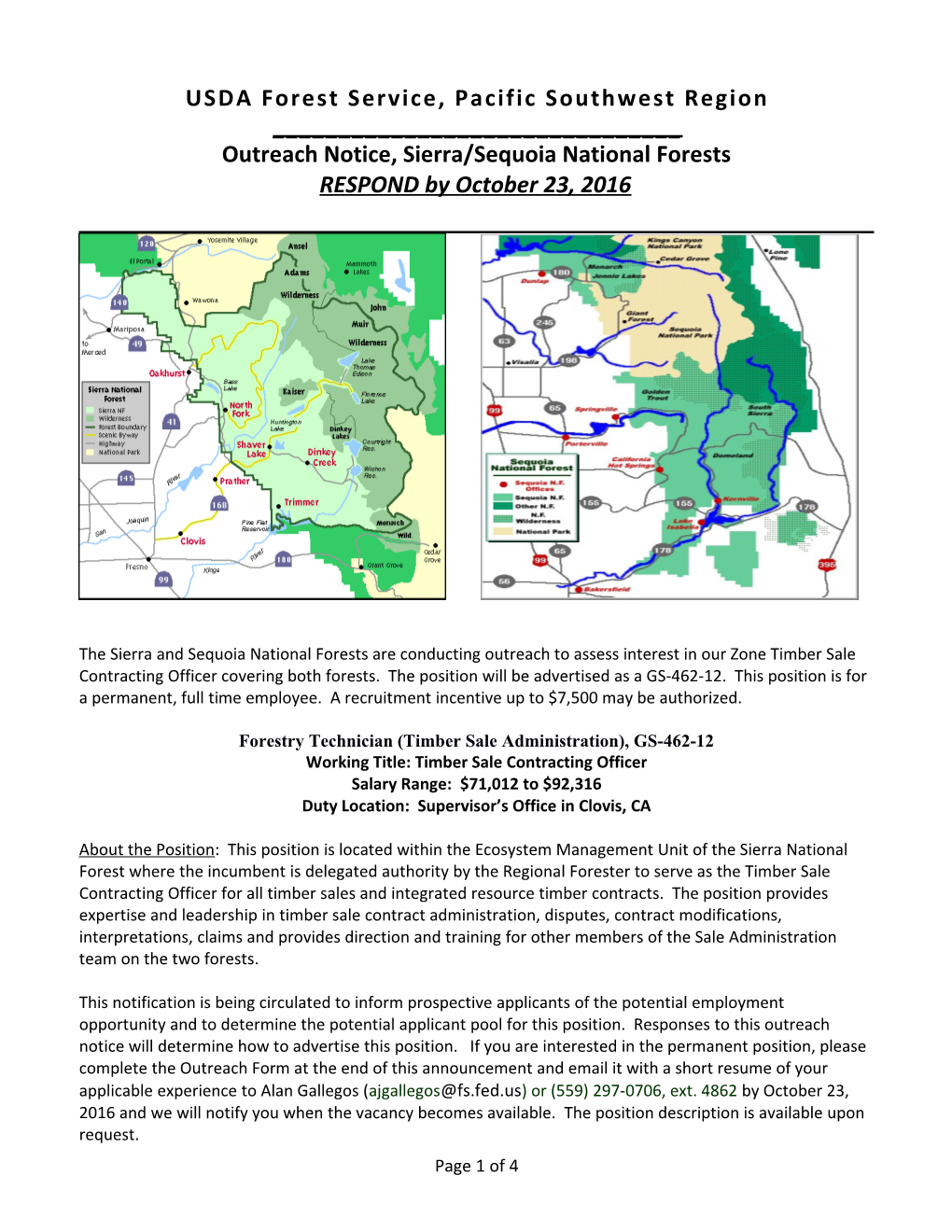 USDA Forest Service, Pacific Southwest Region______