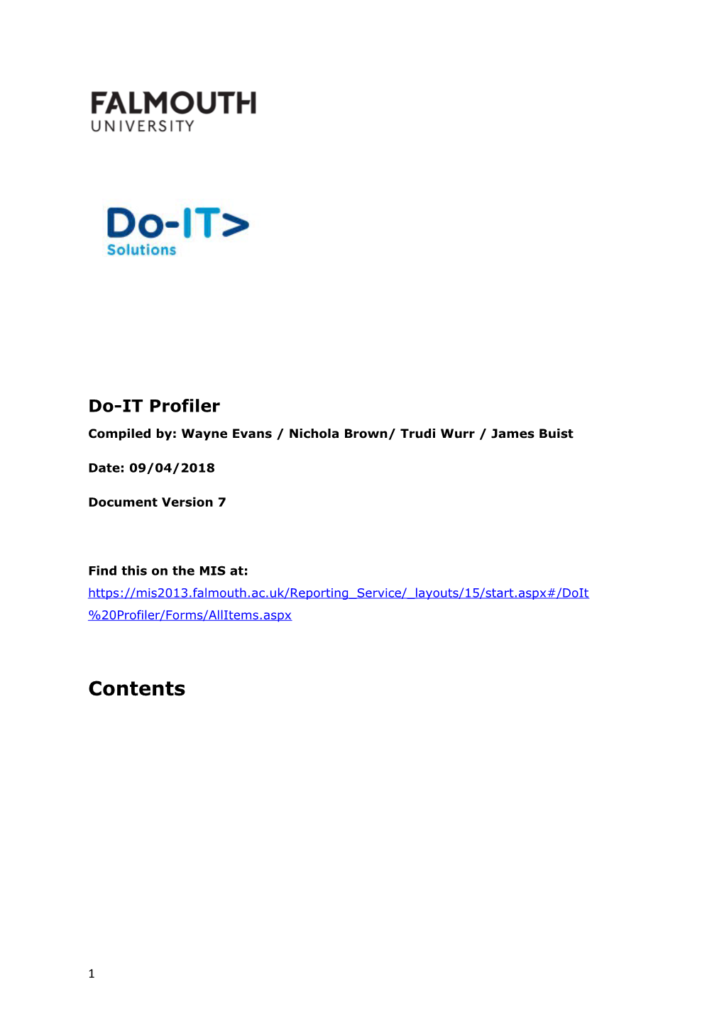 Do-It Profiler Release Notes V2