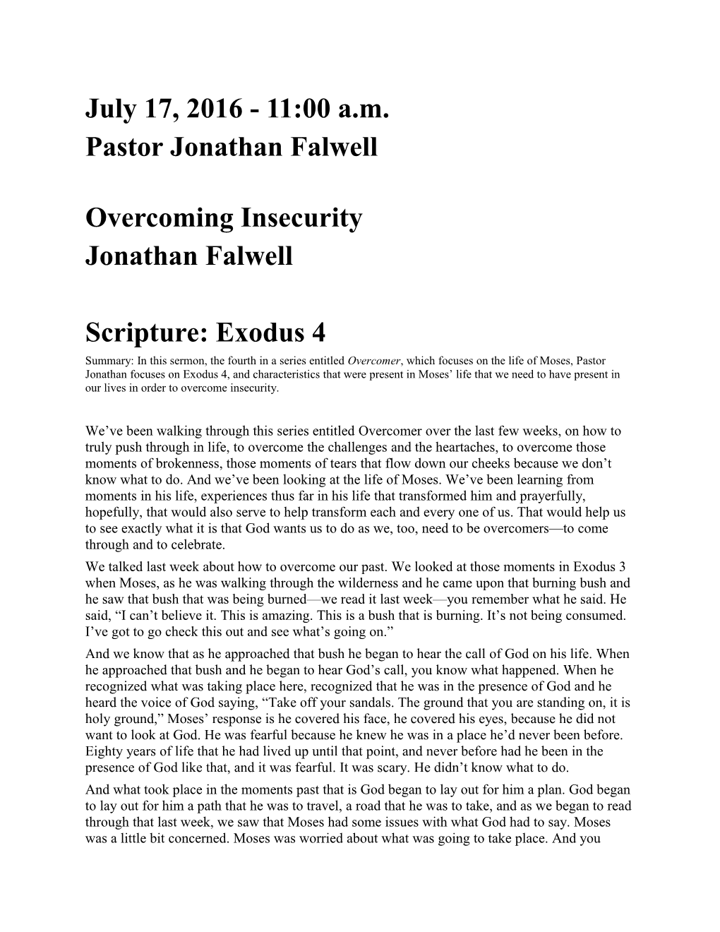 Pastorjonathan Falwell