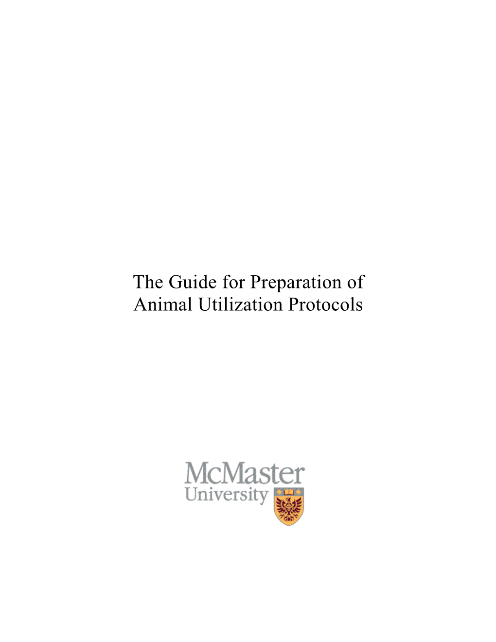 The Guide for Preparation Of