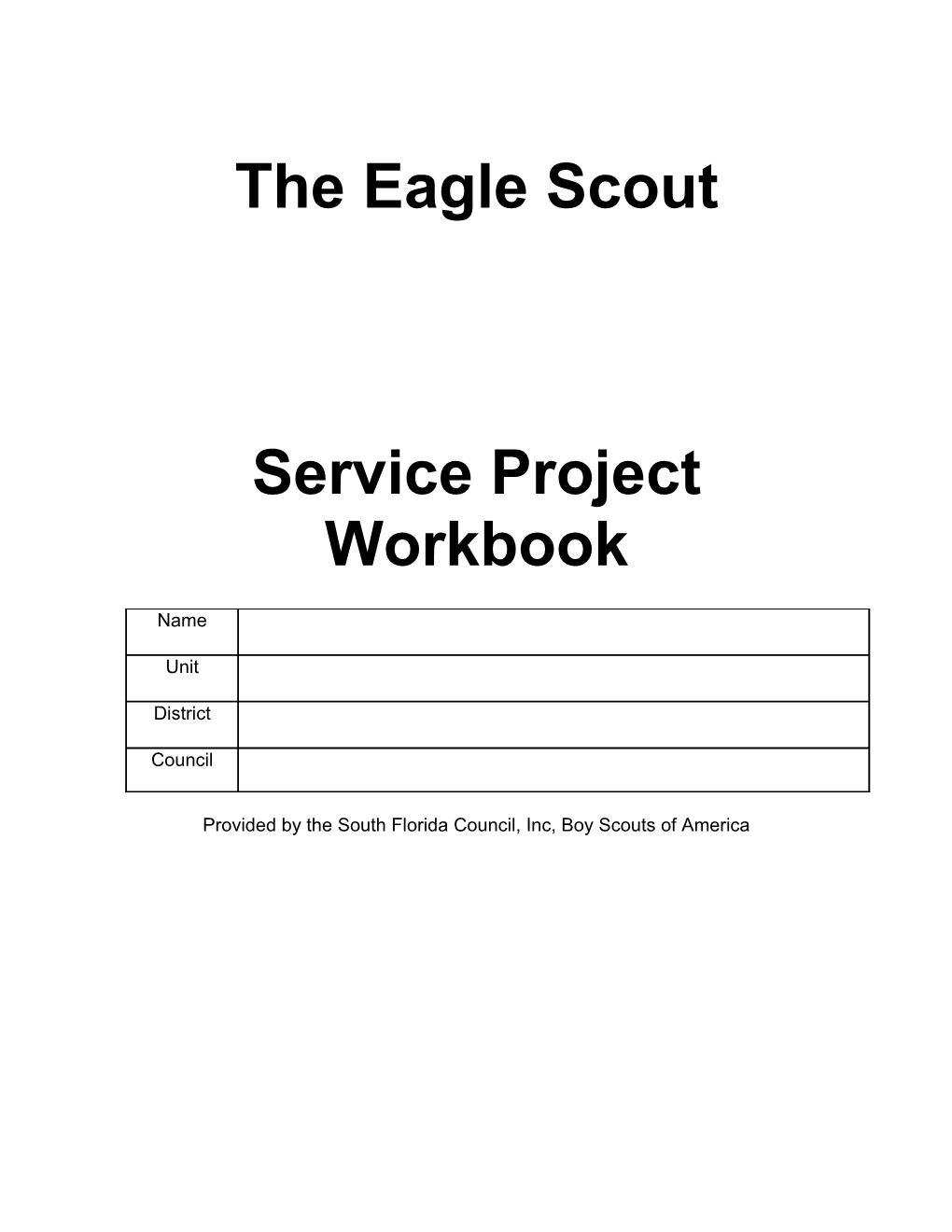 The Eagle Scout