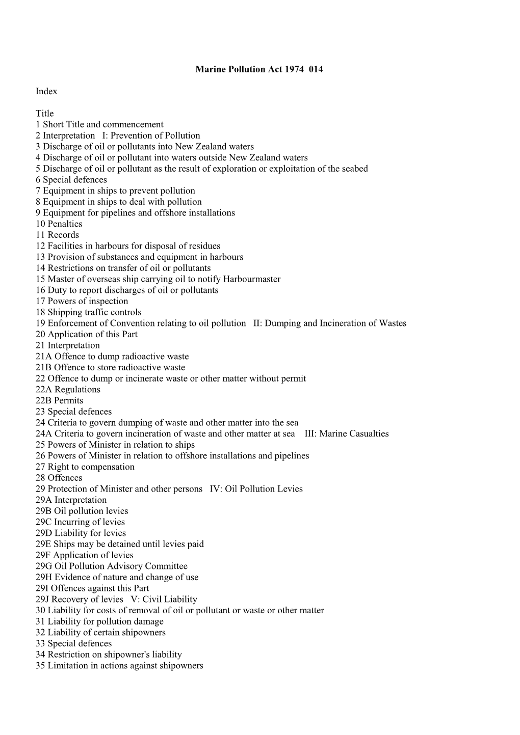 Marine Pollution Act 1974 014