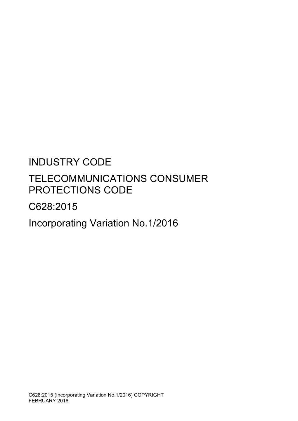 Telecommunications Consumer Protections Code