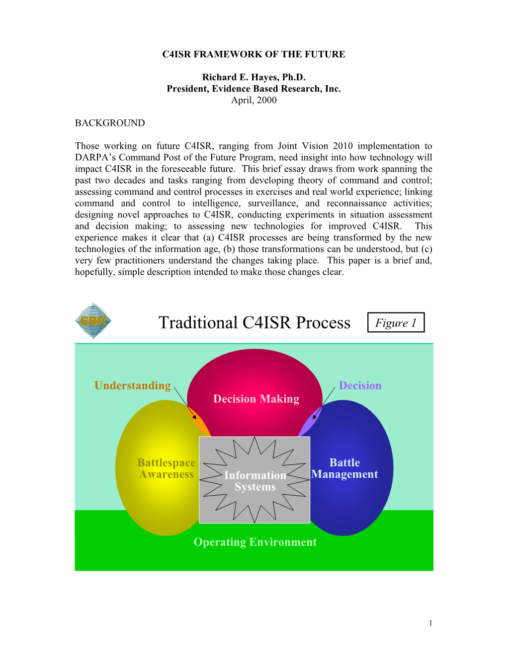 C4isr Framework of the Future
