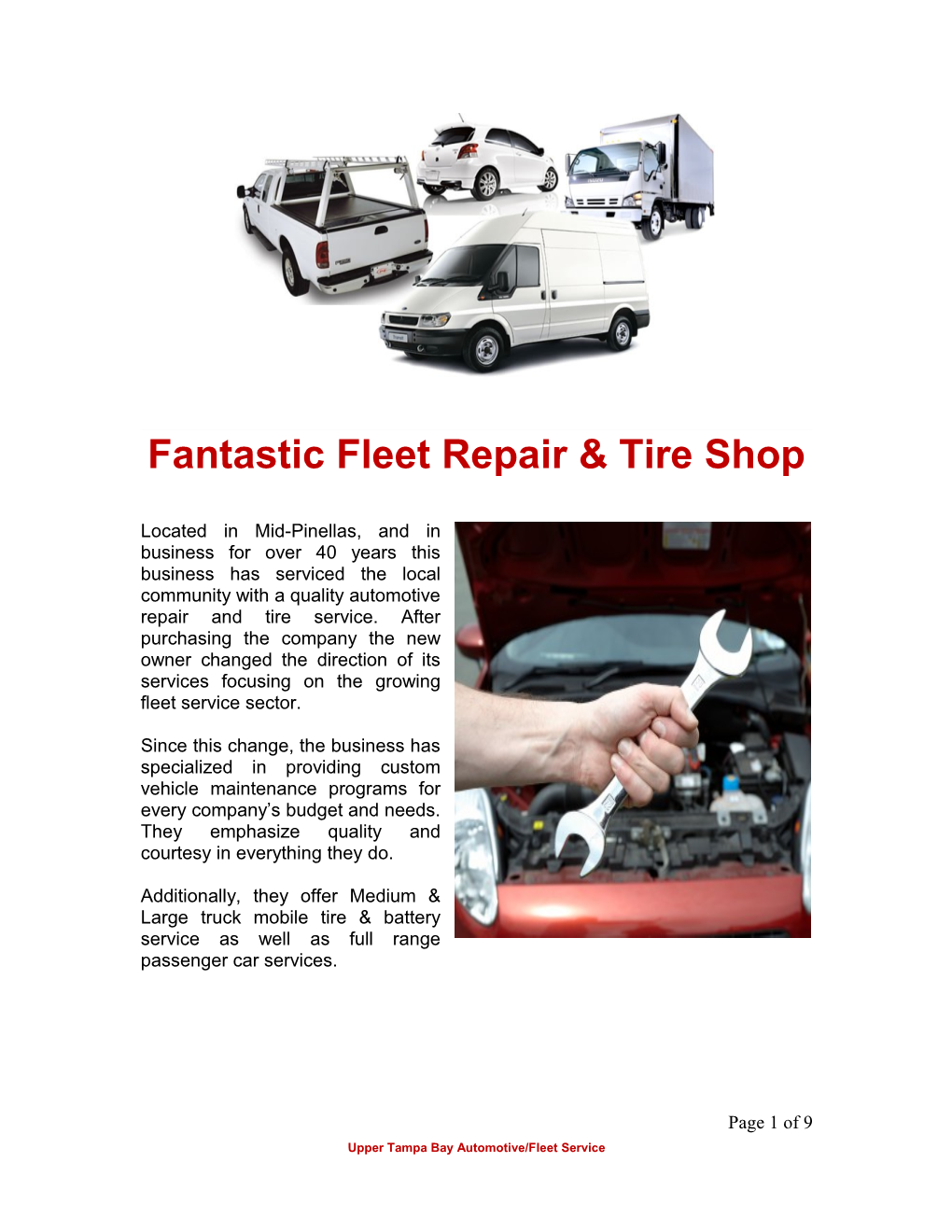 Fantastic Fleet Repair & Tire Shop