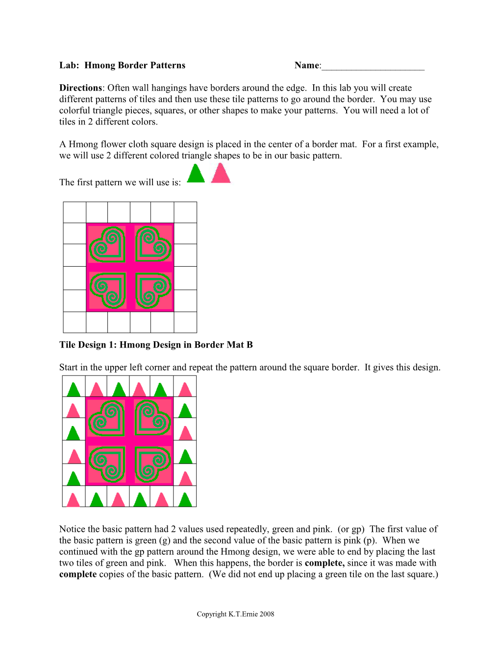 Hmong Border Patterns