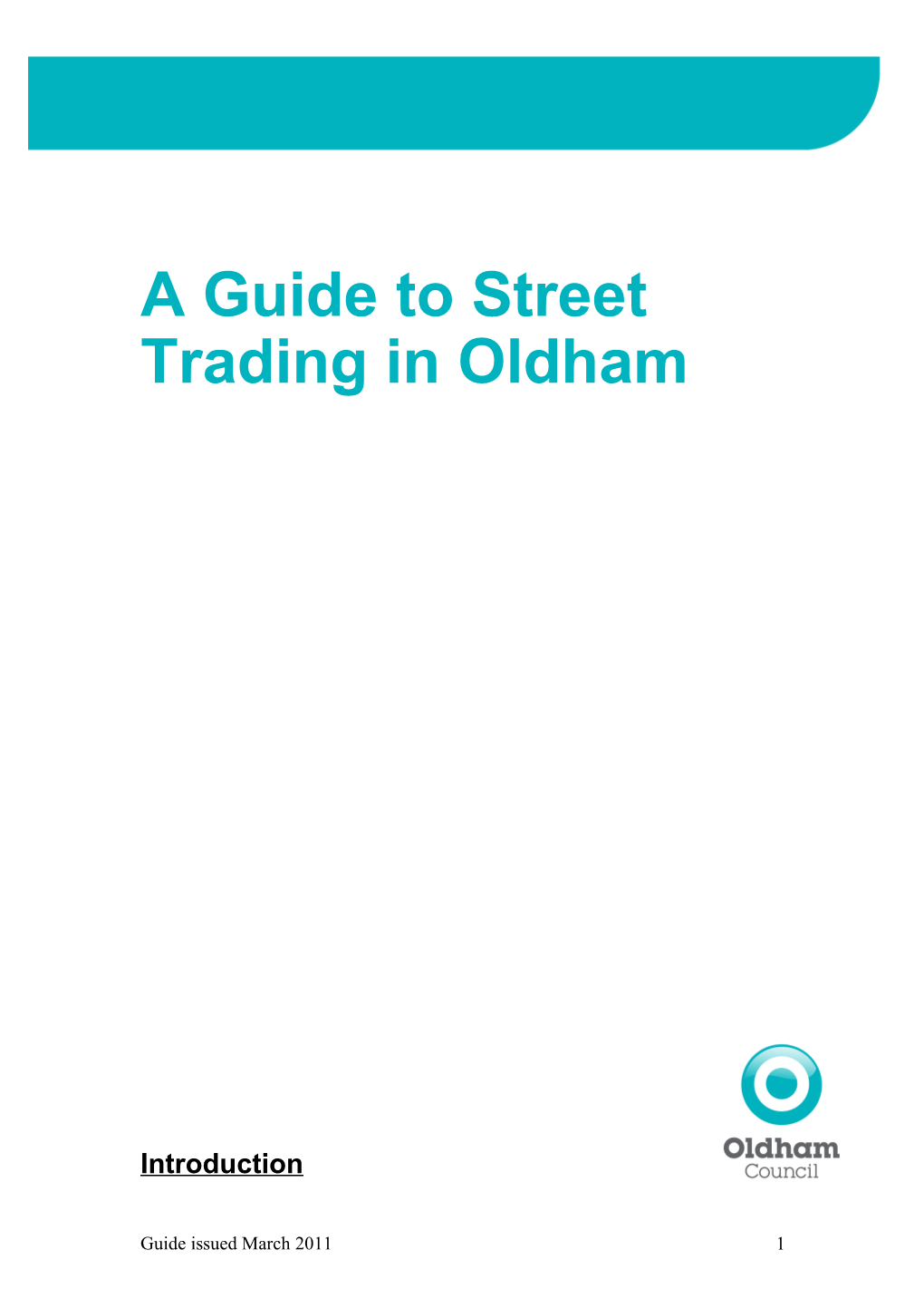 A Guide to Street Trading Inoldham