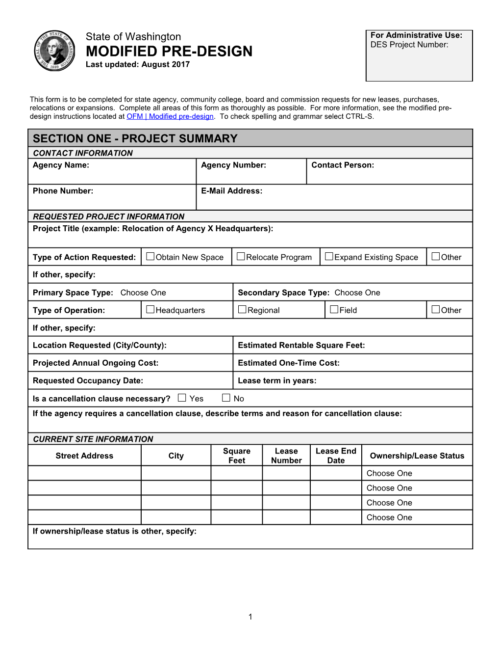 This Form Is to Be Completed for State Agency, Community College, Board and Commission