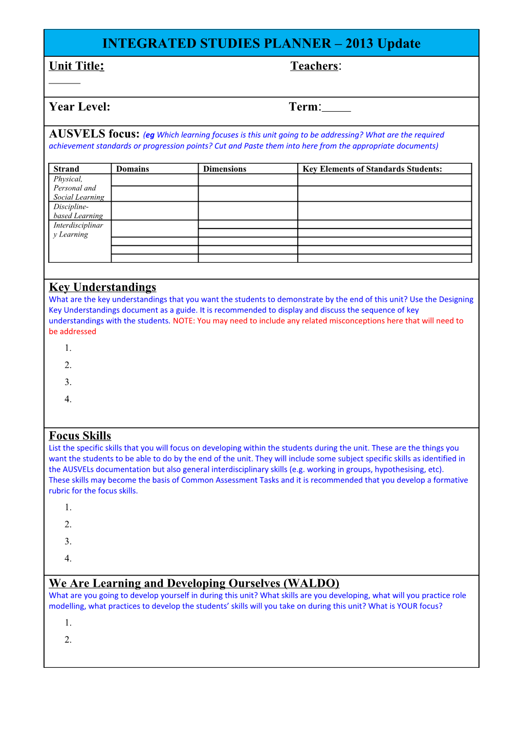 Gardner S Seven Intelligences & Blooms Six Levels of Thinking