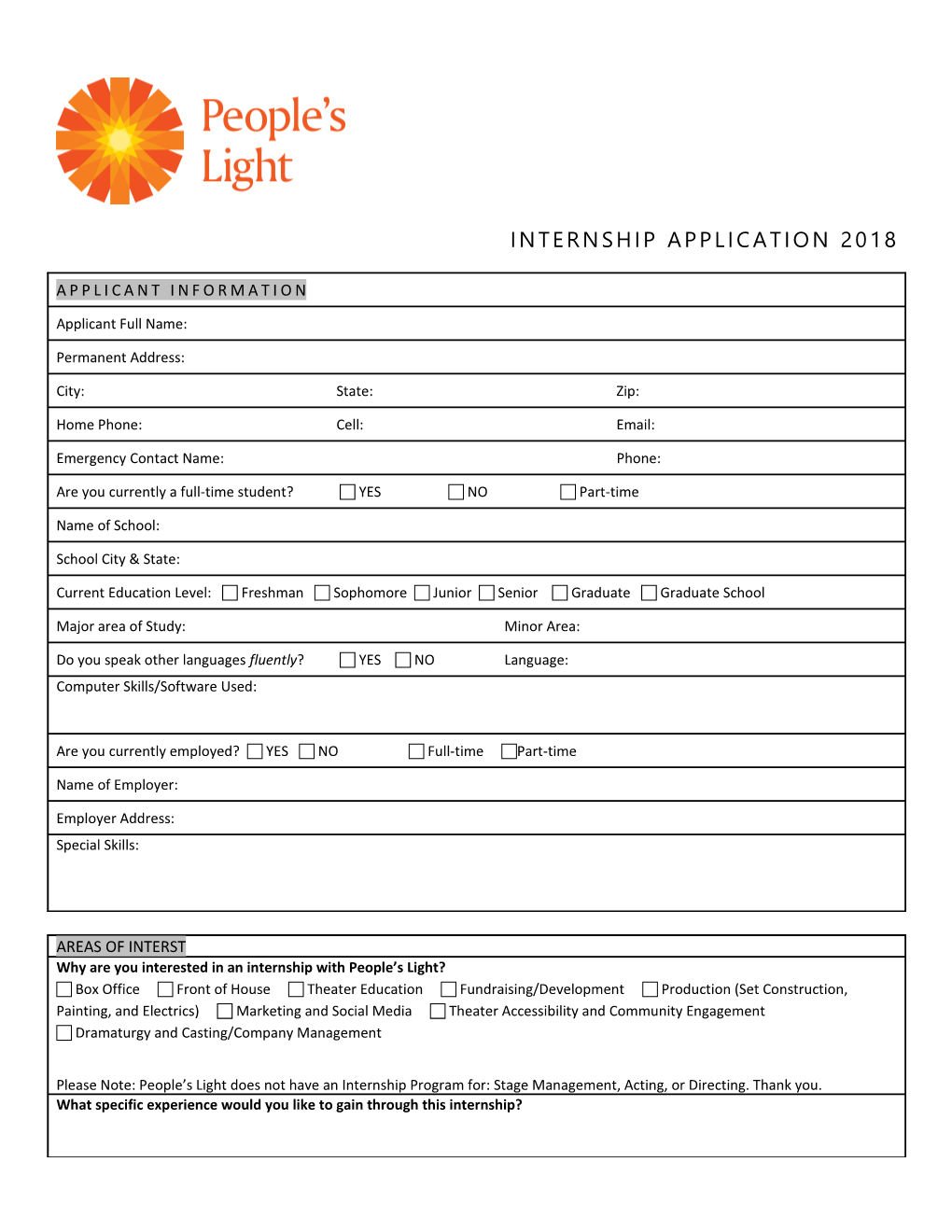 People S Light & Theatreintern Application Page 2