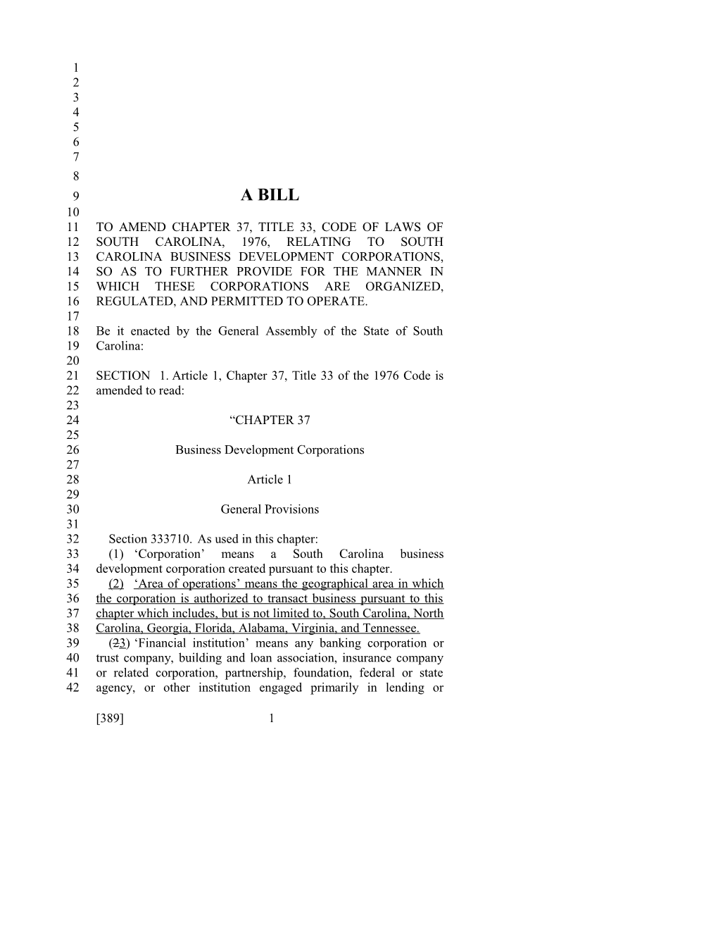 2015-2016 Bill 389 Text of Previous Version (Jan. 29, 2015) - South Carolina Legislature Online