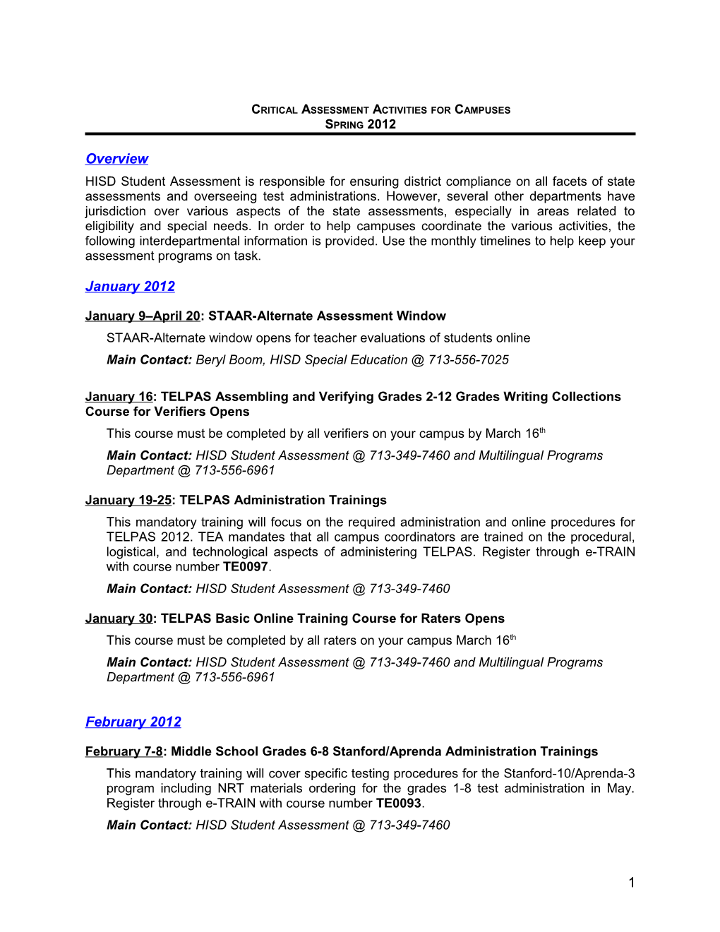 Critical Assessmentactivitiesforcampuses Spring2012