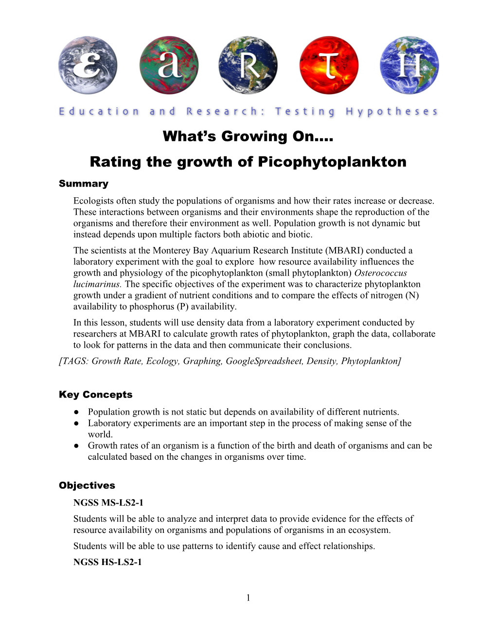 Rating the Growth of Picophytoplankton
