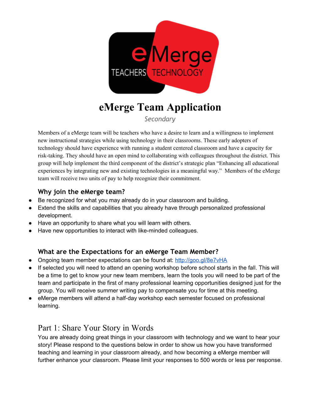 Why Join the Emerge Team?