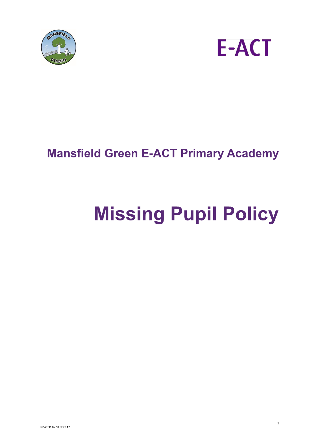 Mansfield Green E-ACT Primary Academy