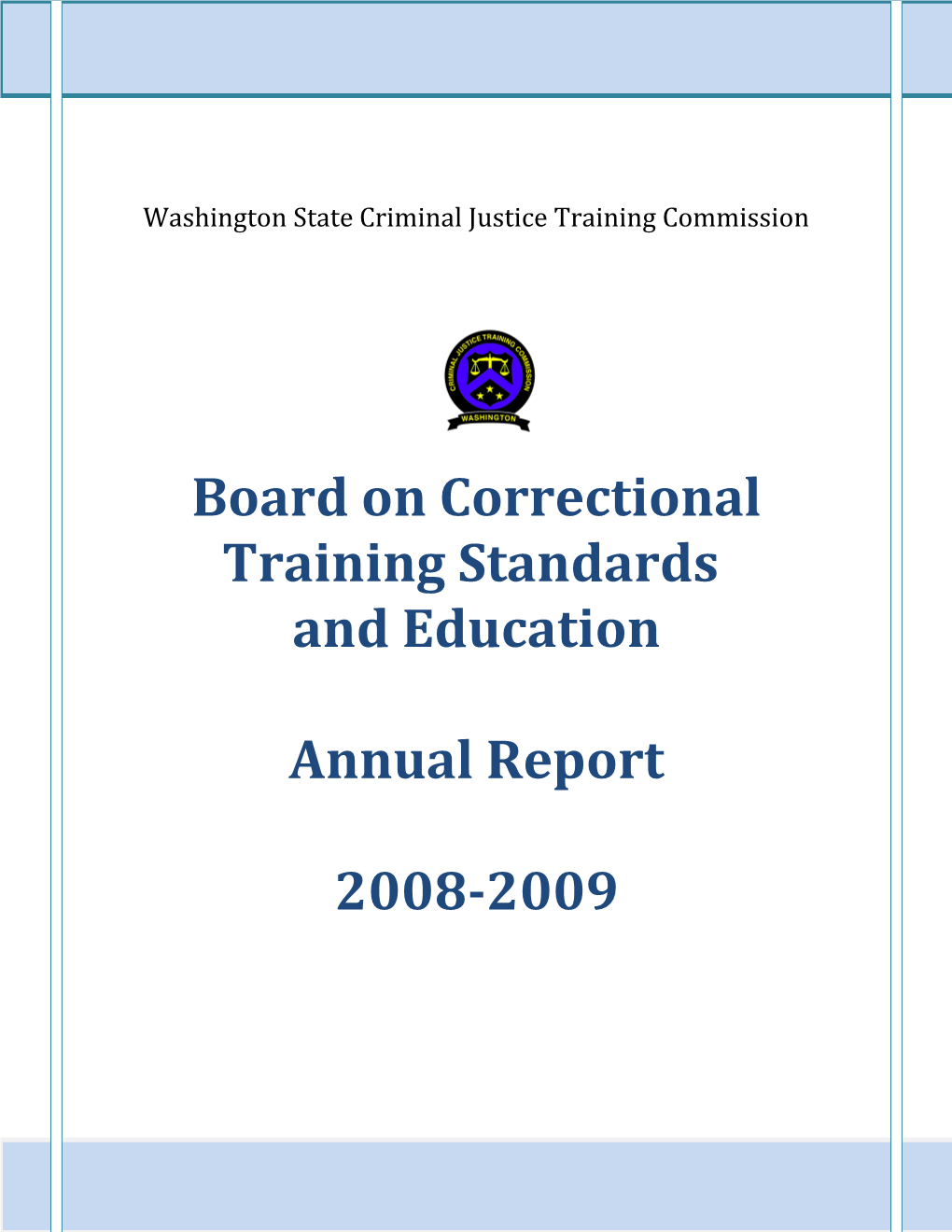 Board on Correctional Training Standards