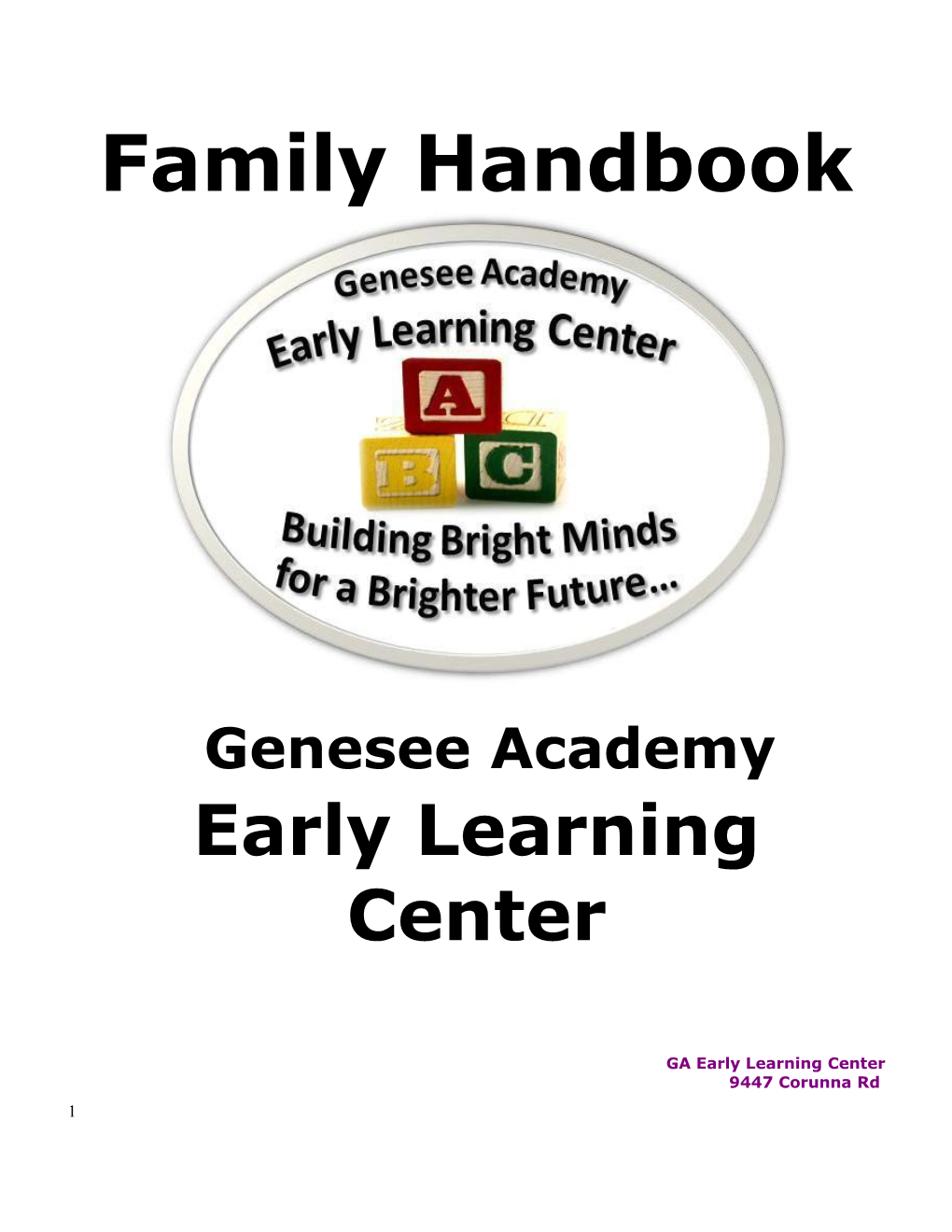 GA-ELC Family Handbook
