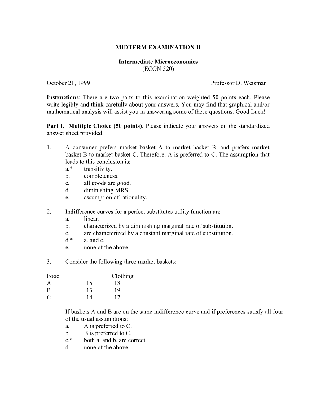 Midterm Examination Ii