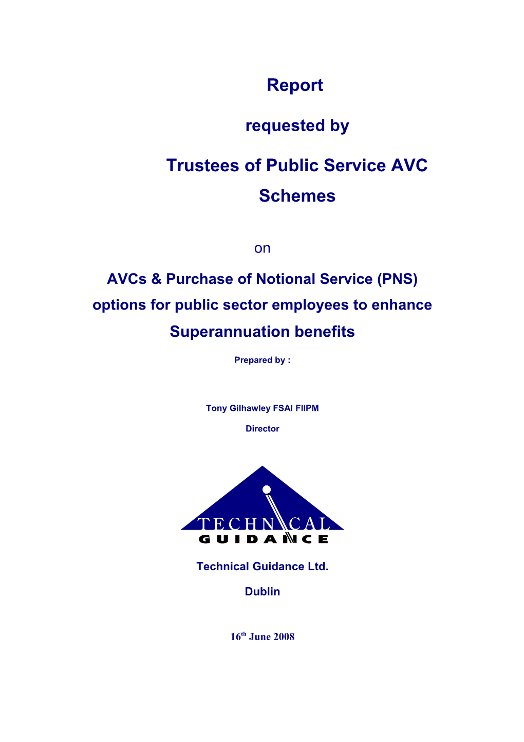 Trustees of Public Service AVC Schemes