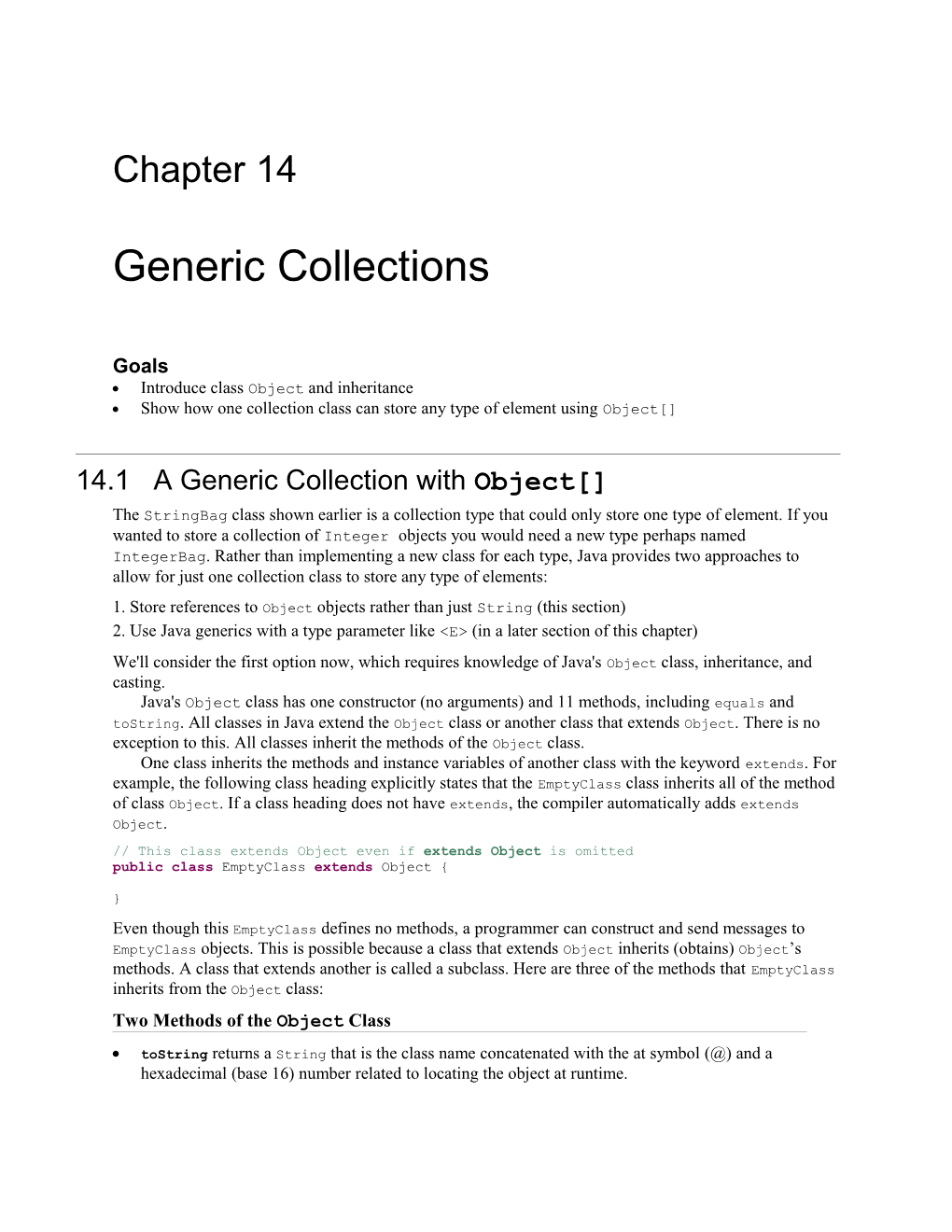 Chapter 14 Generic Collections