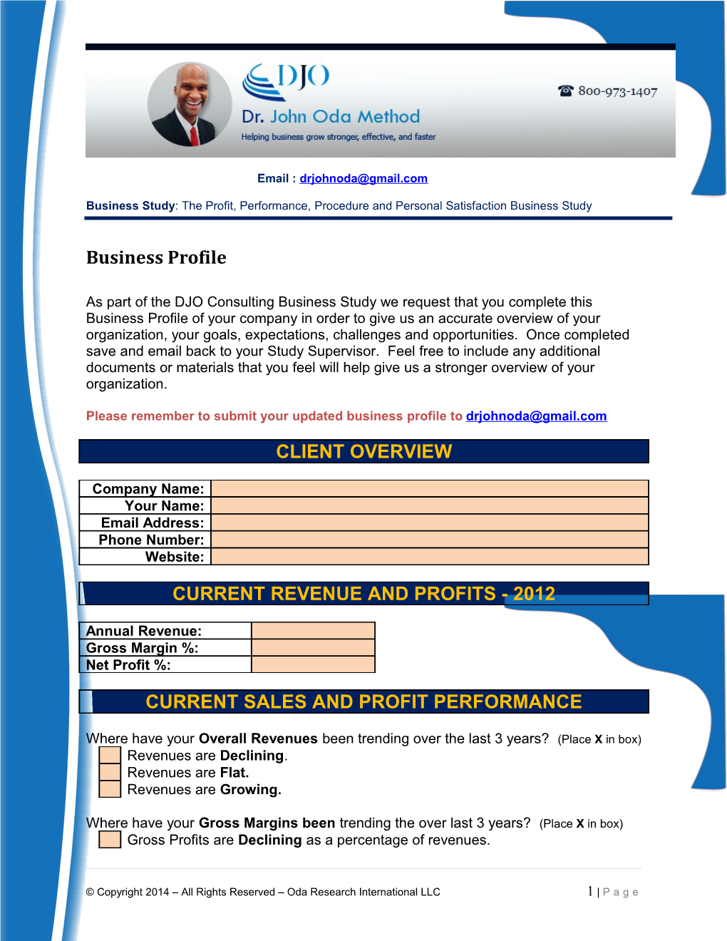 Study Business Profile