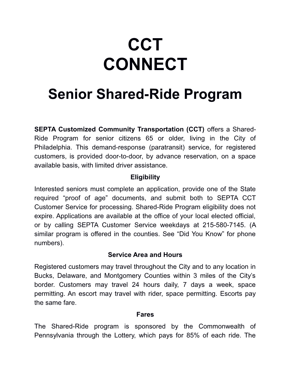 Seniorshared-Rideprogram