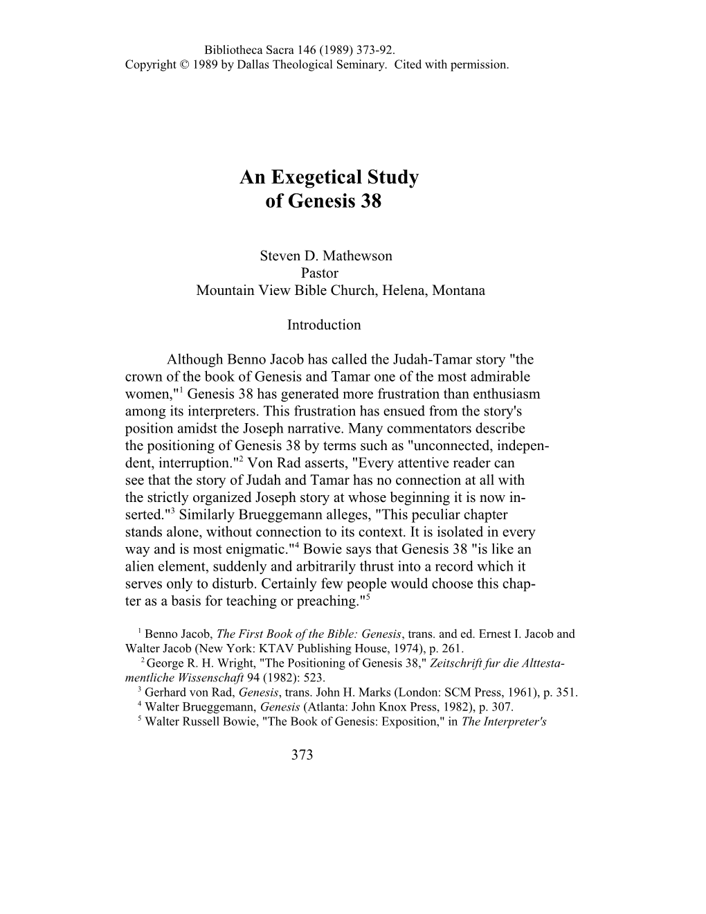 An Exegetical Study