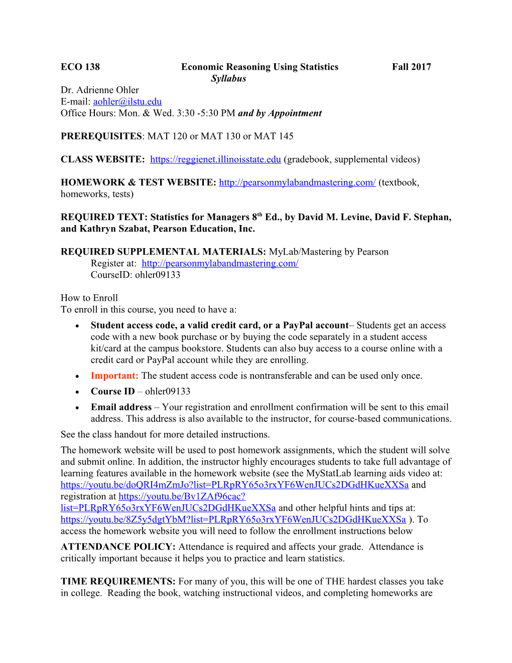 ECO 138Economic Reasoning Using Statistics Fall 2017