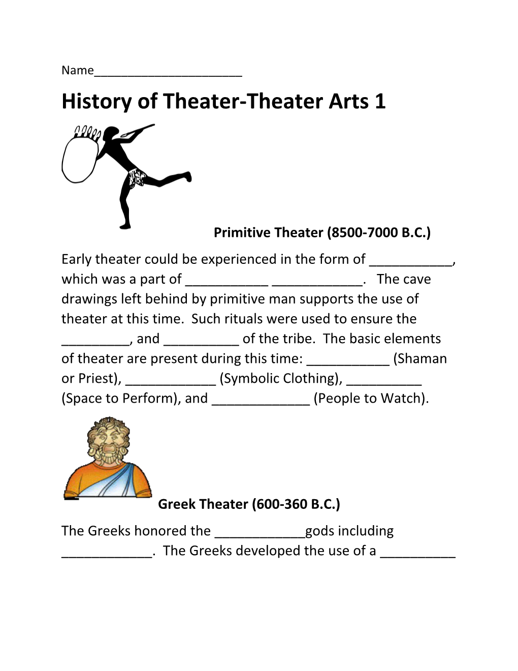 History of Theater-Theater Arts 1