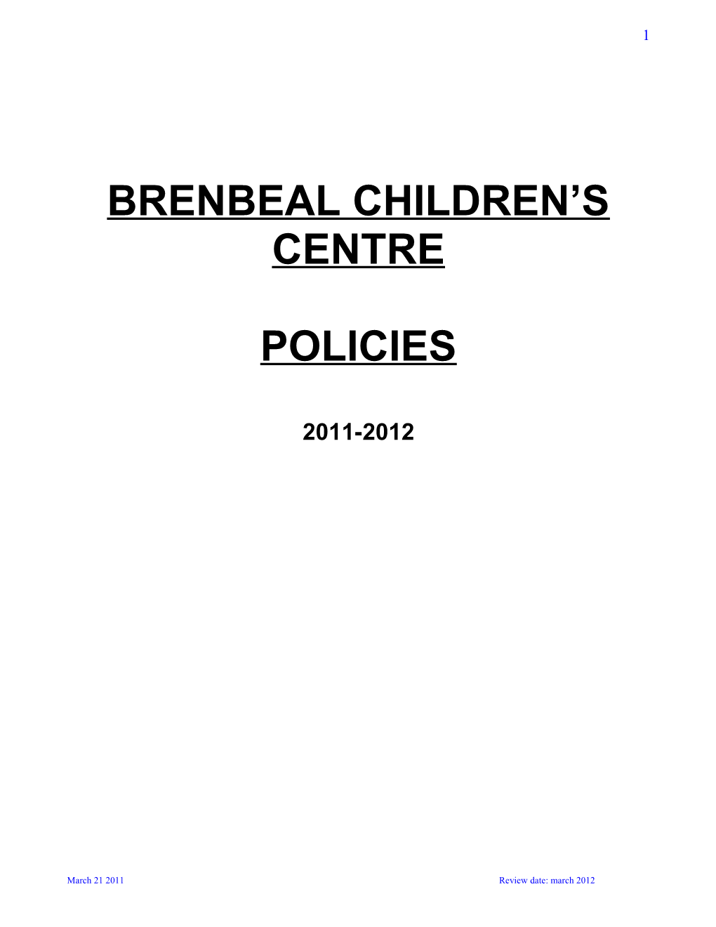 Brenbeal Children S Centre