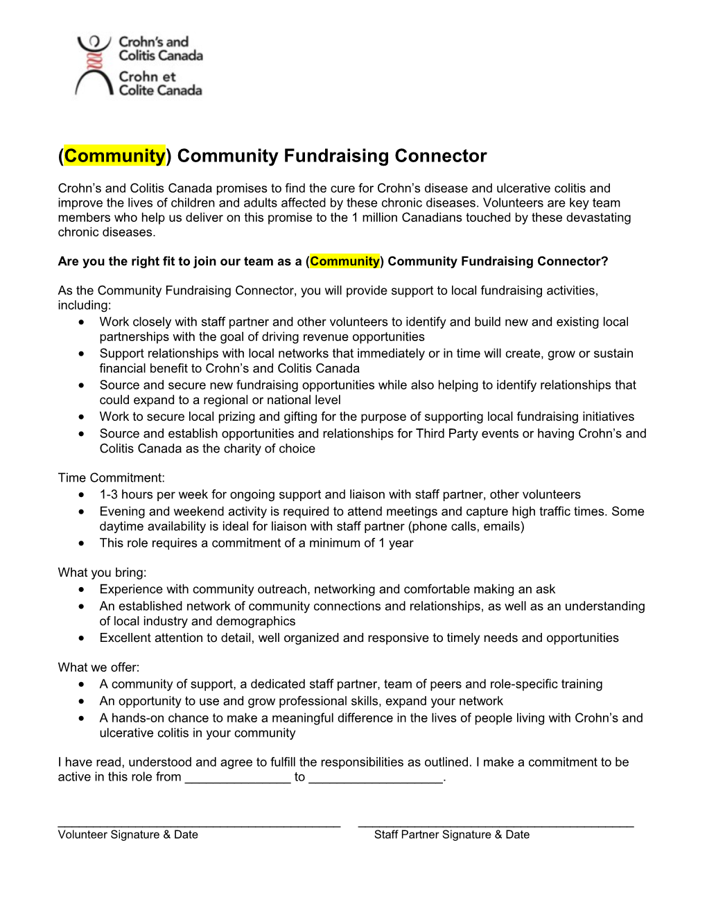 (Community) Communityfundraising Connector