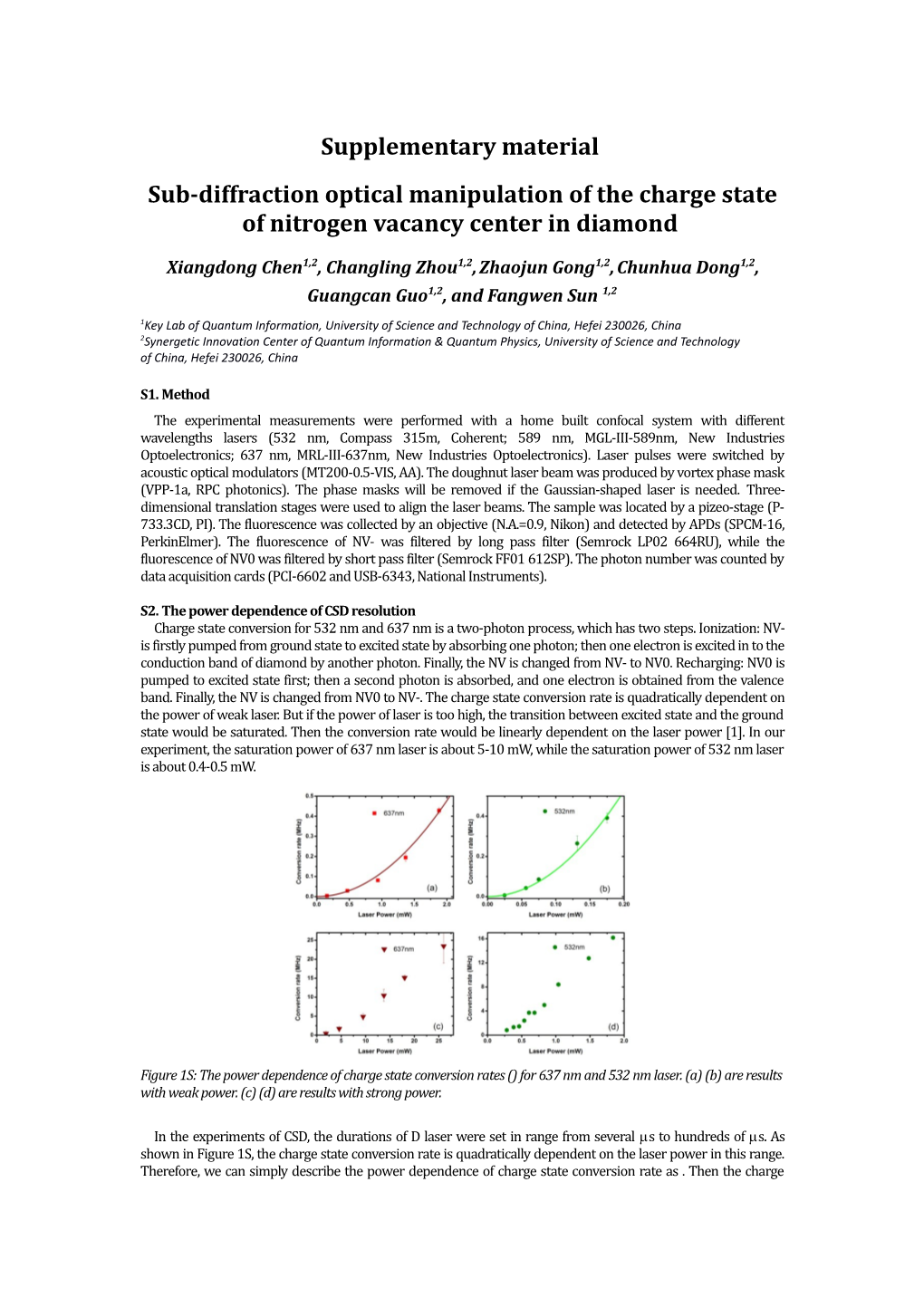 Sub-Diffraction Optical Manipulation of the Charge State of Nitrogen Vacancy Center in Diamond