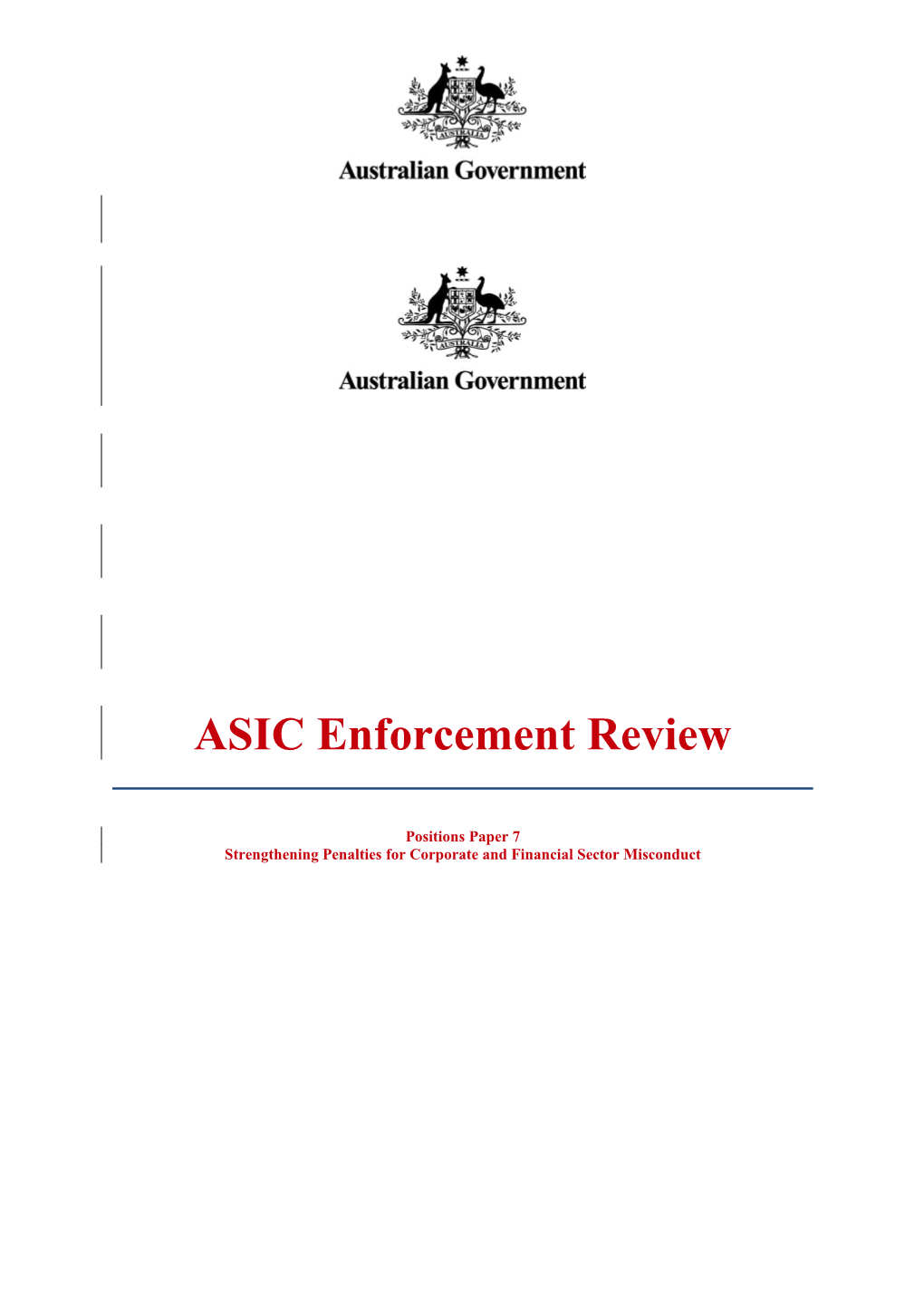 ASIC Enforcement Review