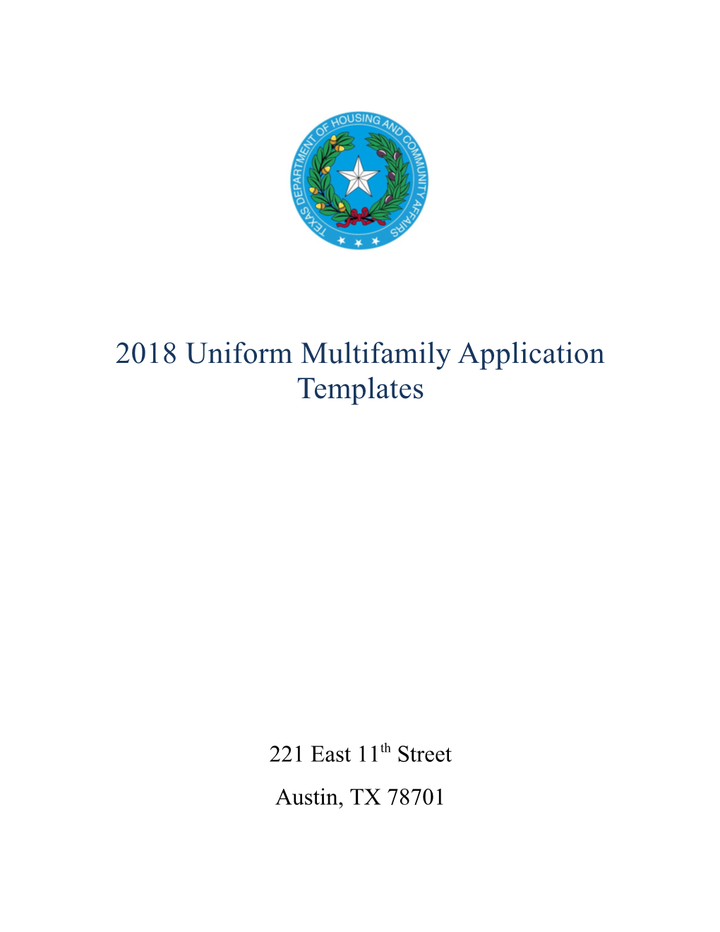 2017 Multifamily Uniform Application Templates