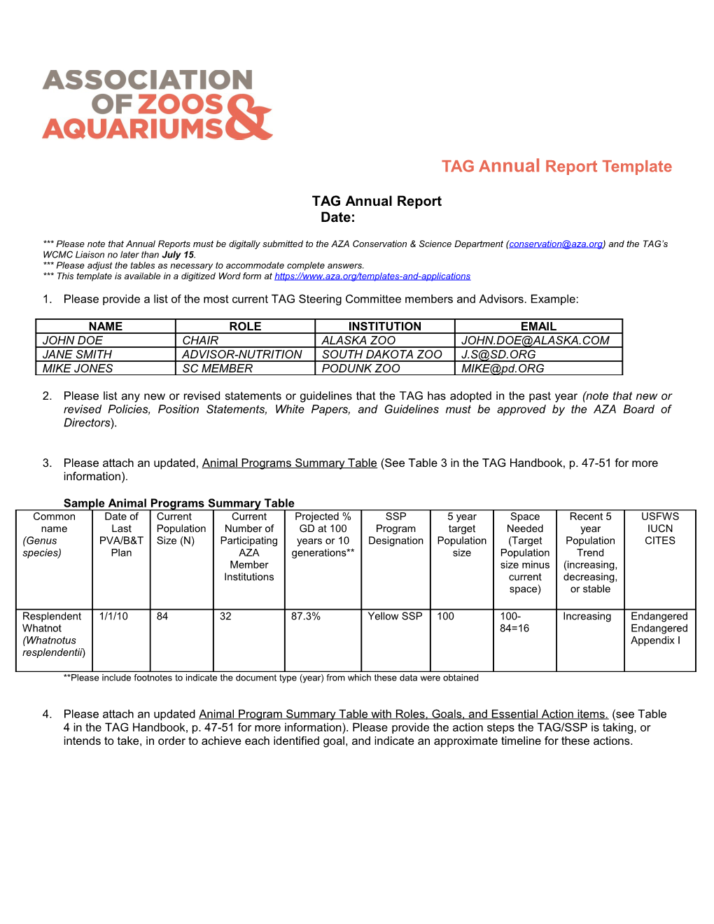 TAG Annualreport Template