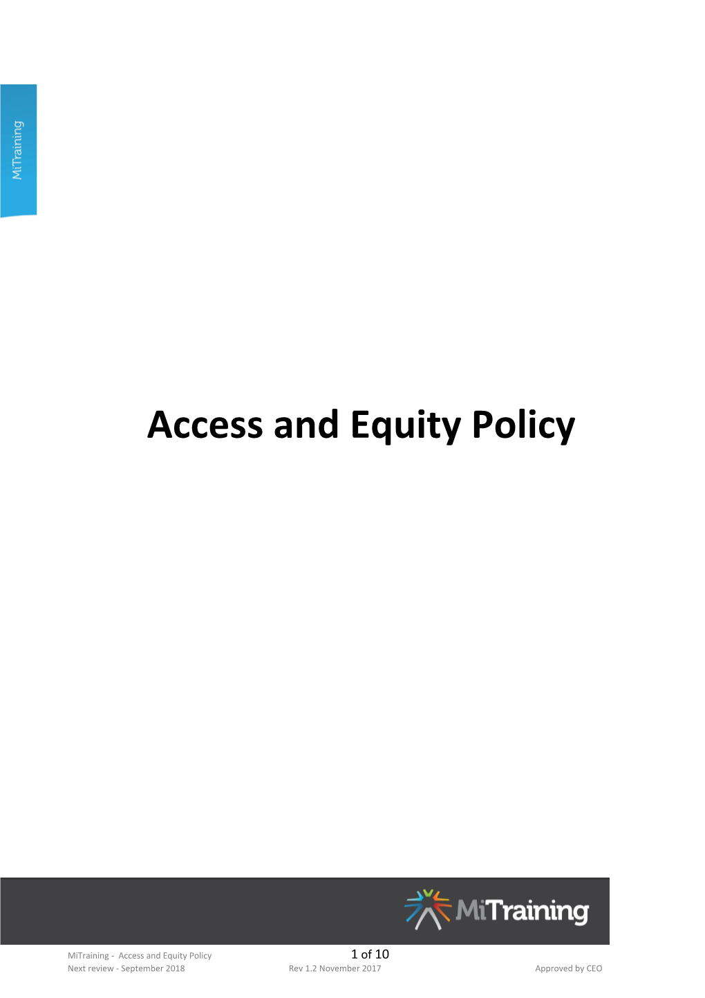 Access and Equity Policy
