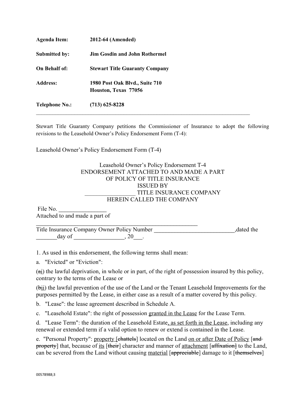 STGC Agenda Item 2012-64 Amendment to T-4 (Amended) (00578988-3)