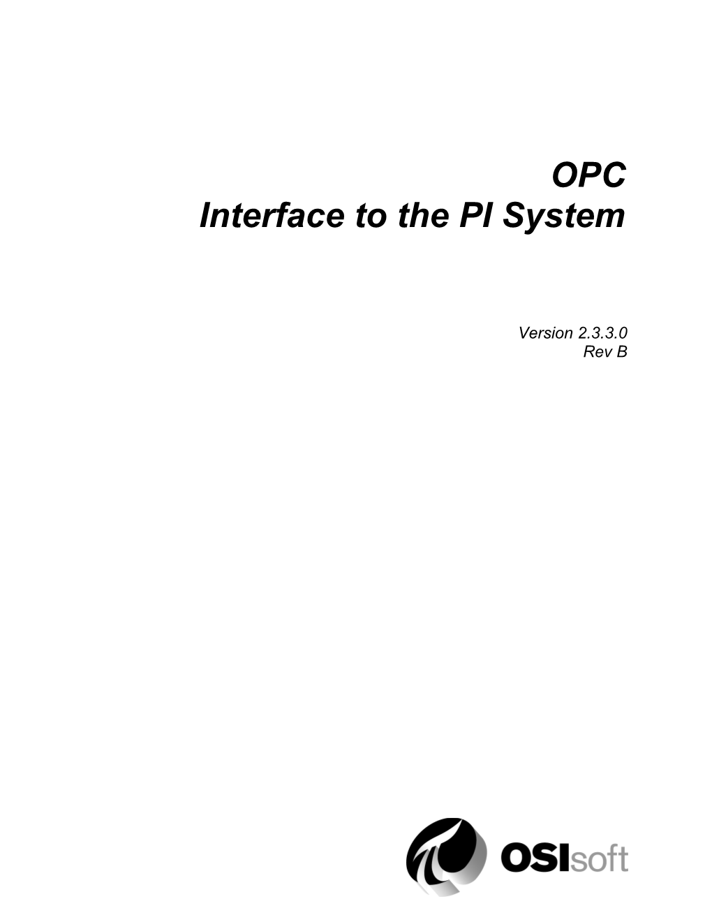 OPC Interface to the PI System