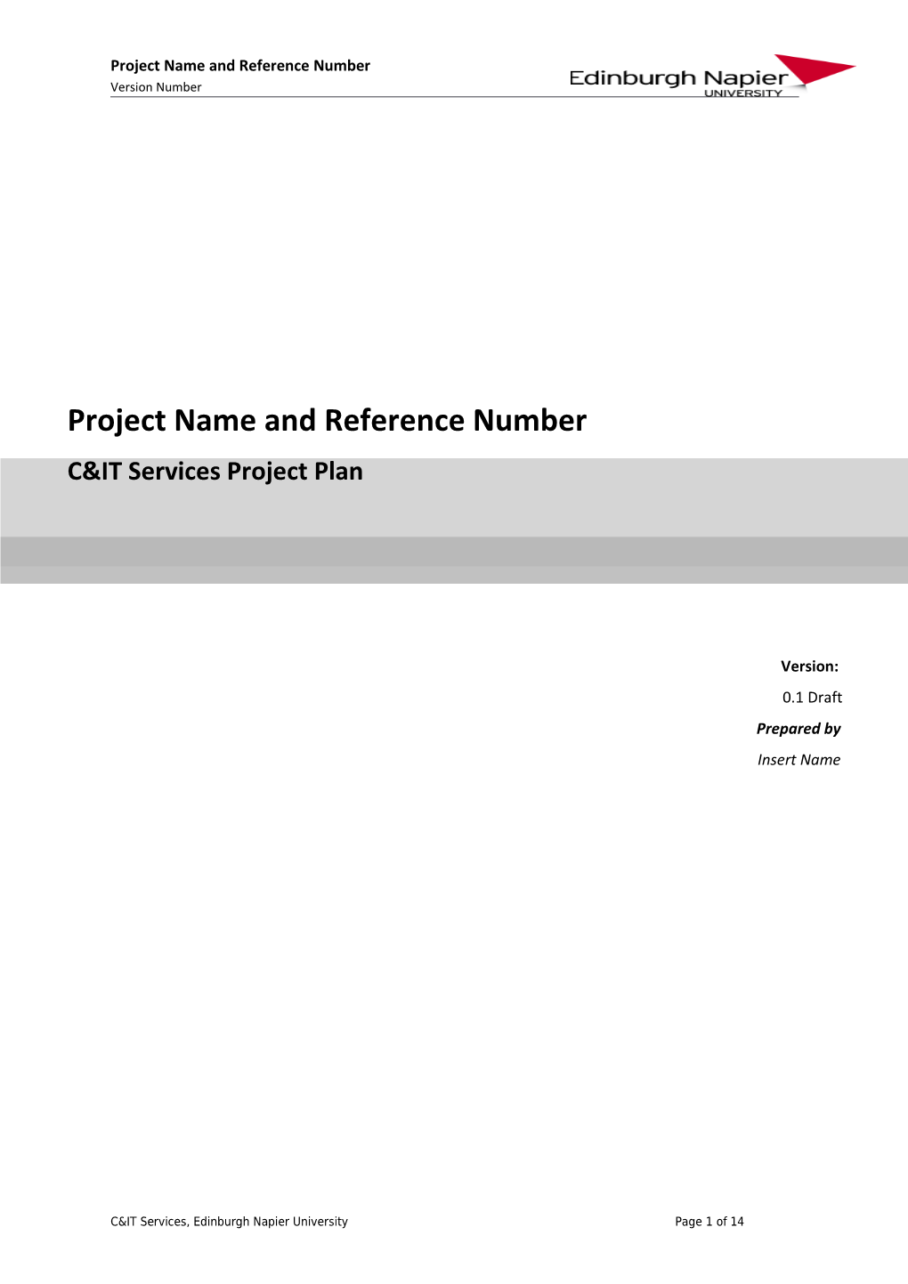 IS Project Plan Template14.10.06