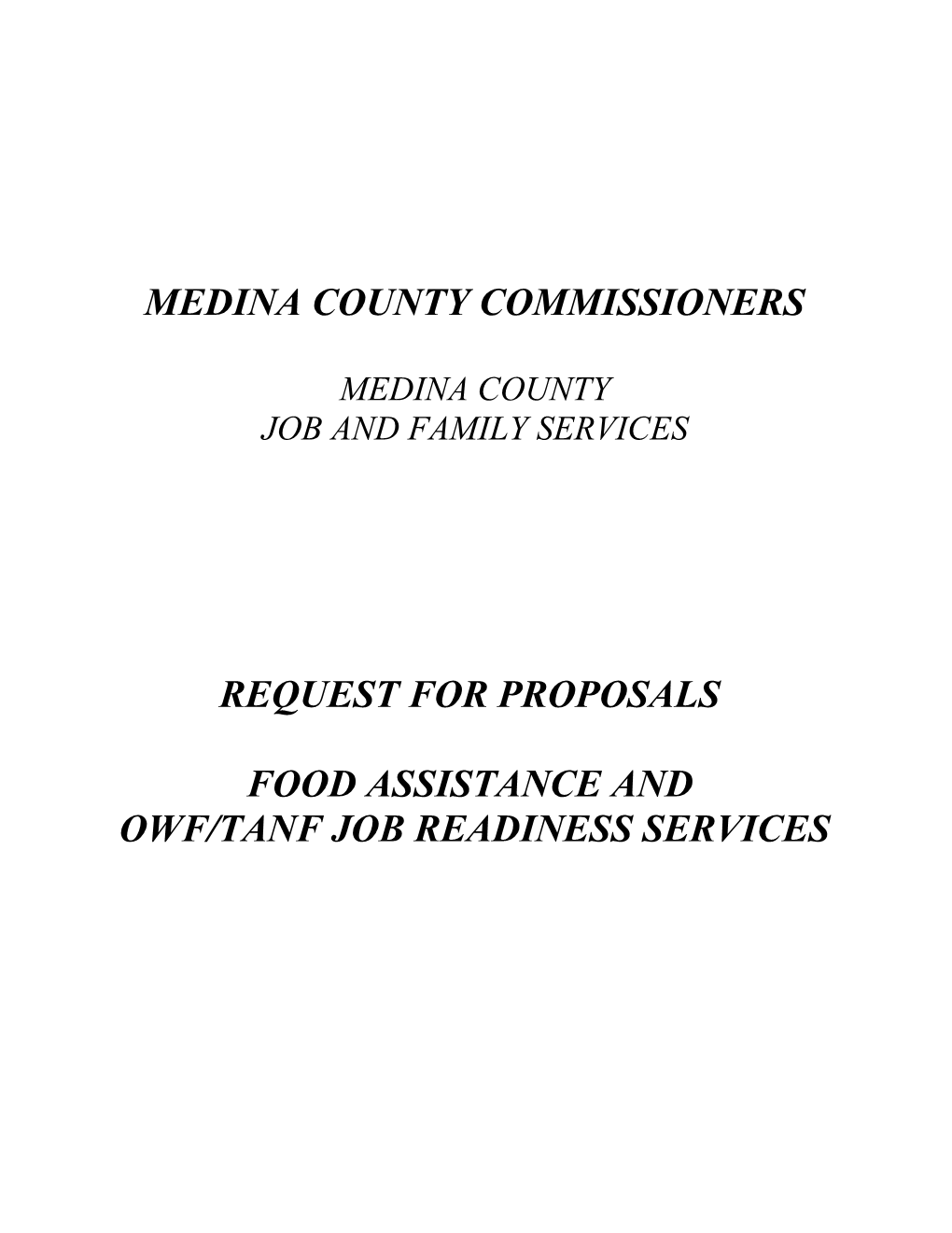 Medina County Commissioners