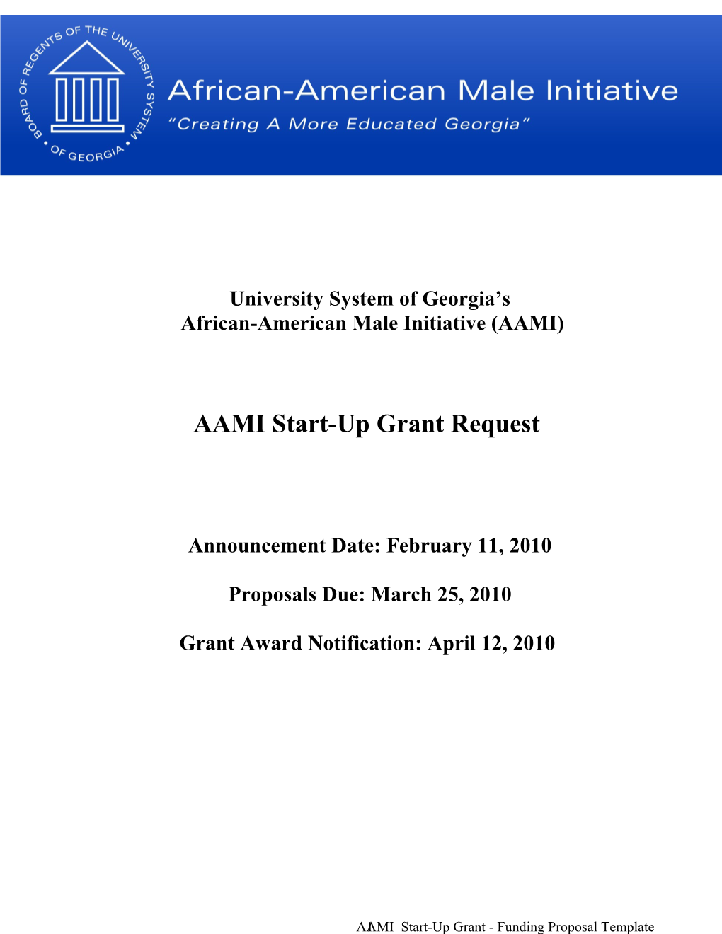 African-American Male Initiative (AAMI)