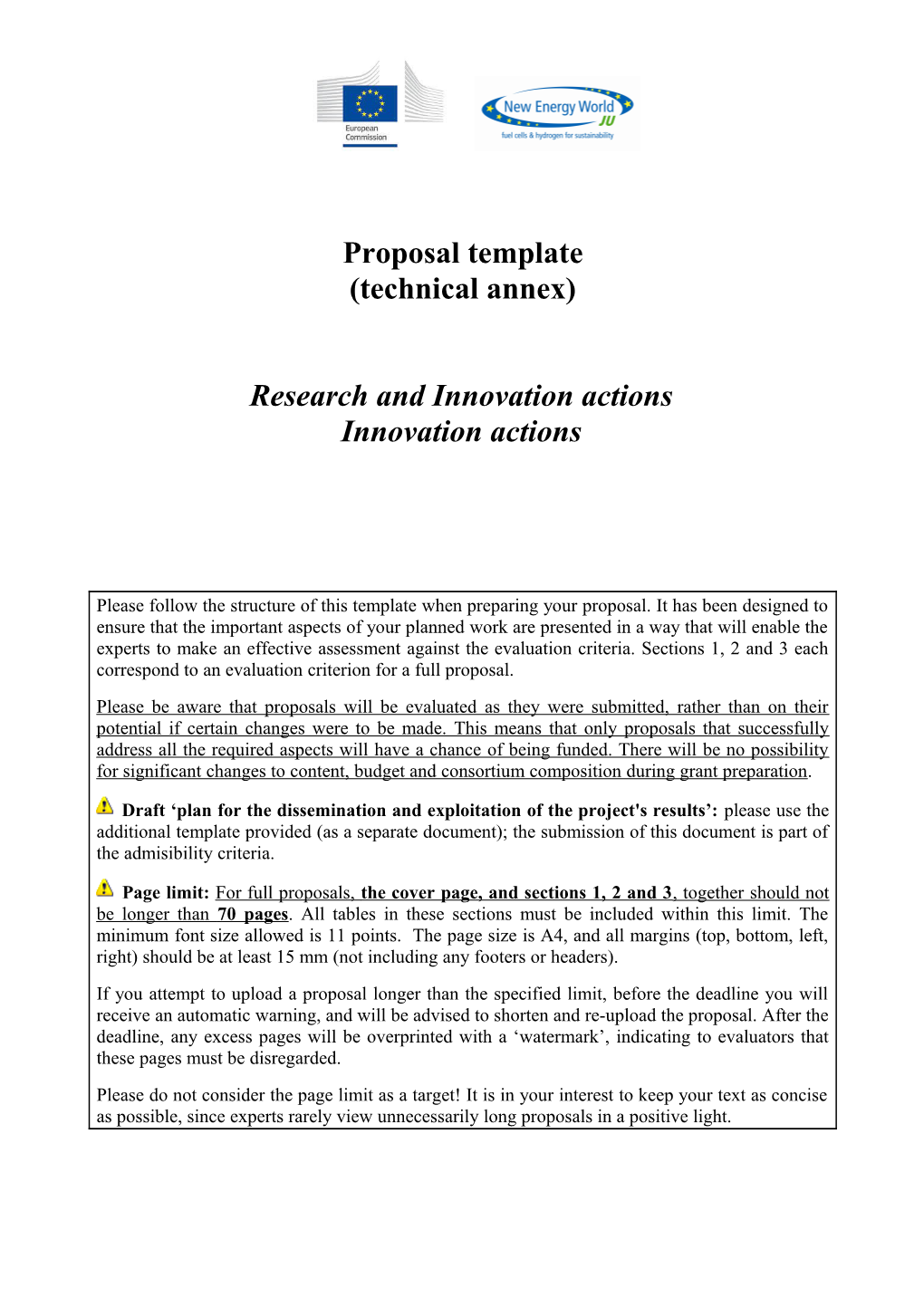 Research and Innovation Actions