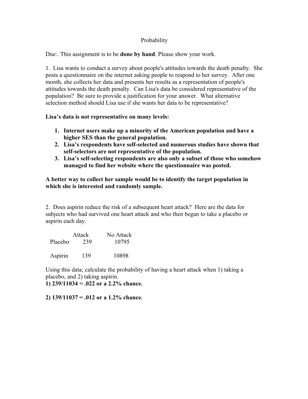 Probability and One-Sample Z Tests