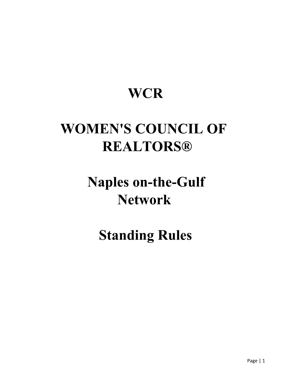 Women's Council Of