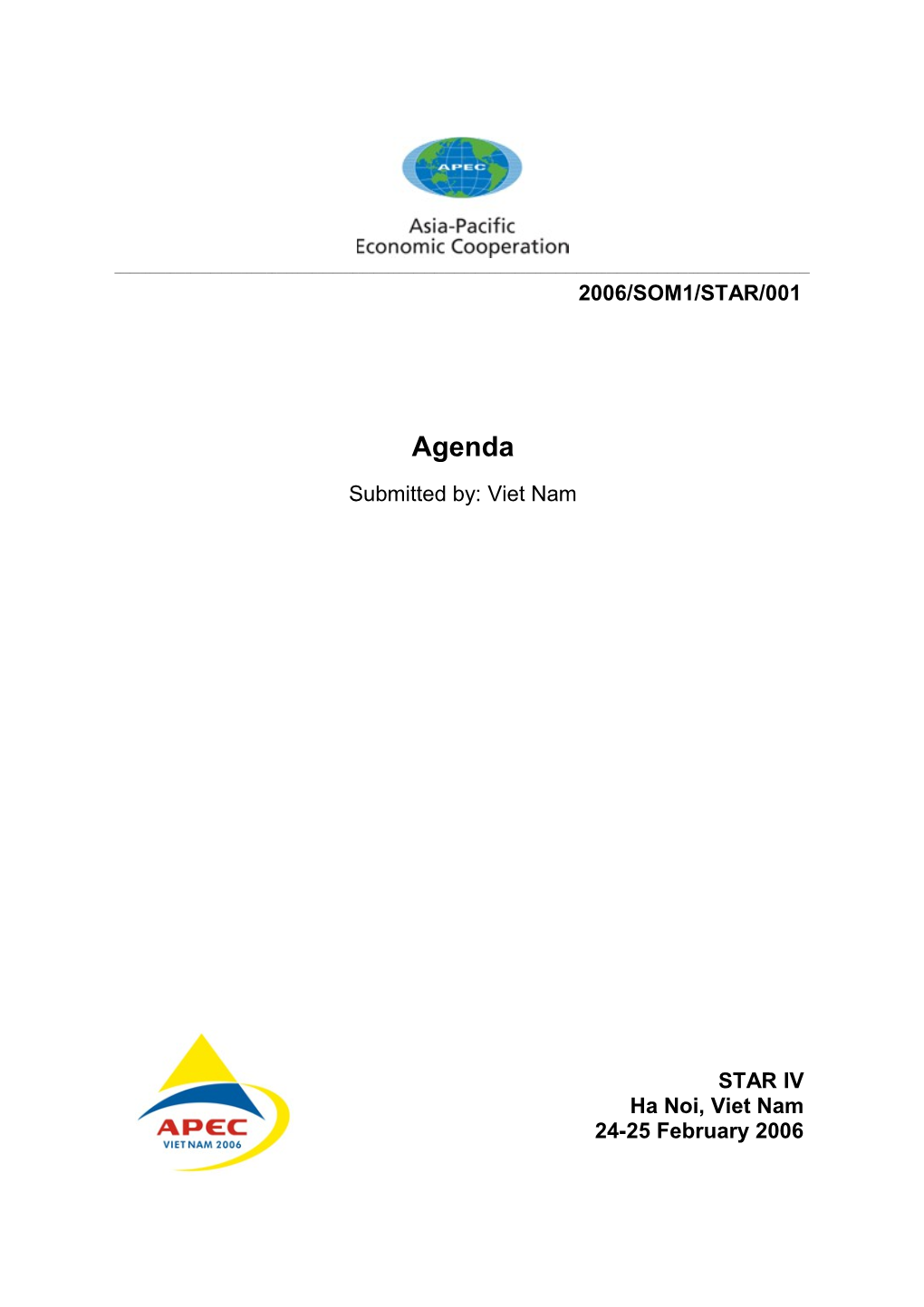 Second Draft Agenda