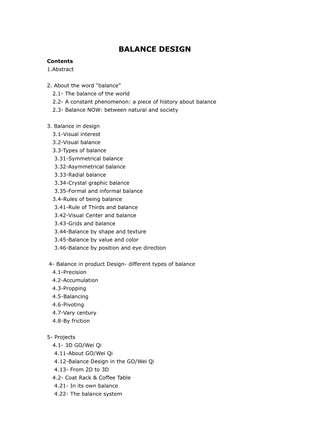 3.2 Equilibrium in Product Design- Different Types of Equilibrium