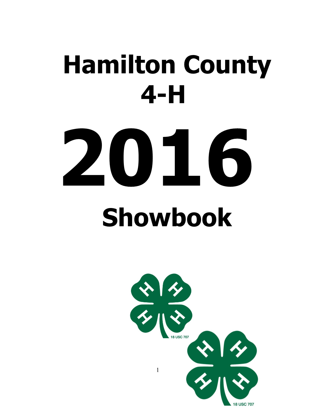General White County 4-H Policies and Regulations