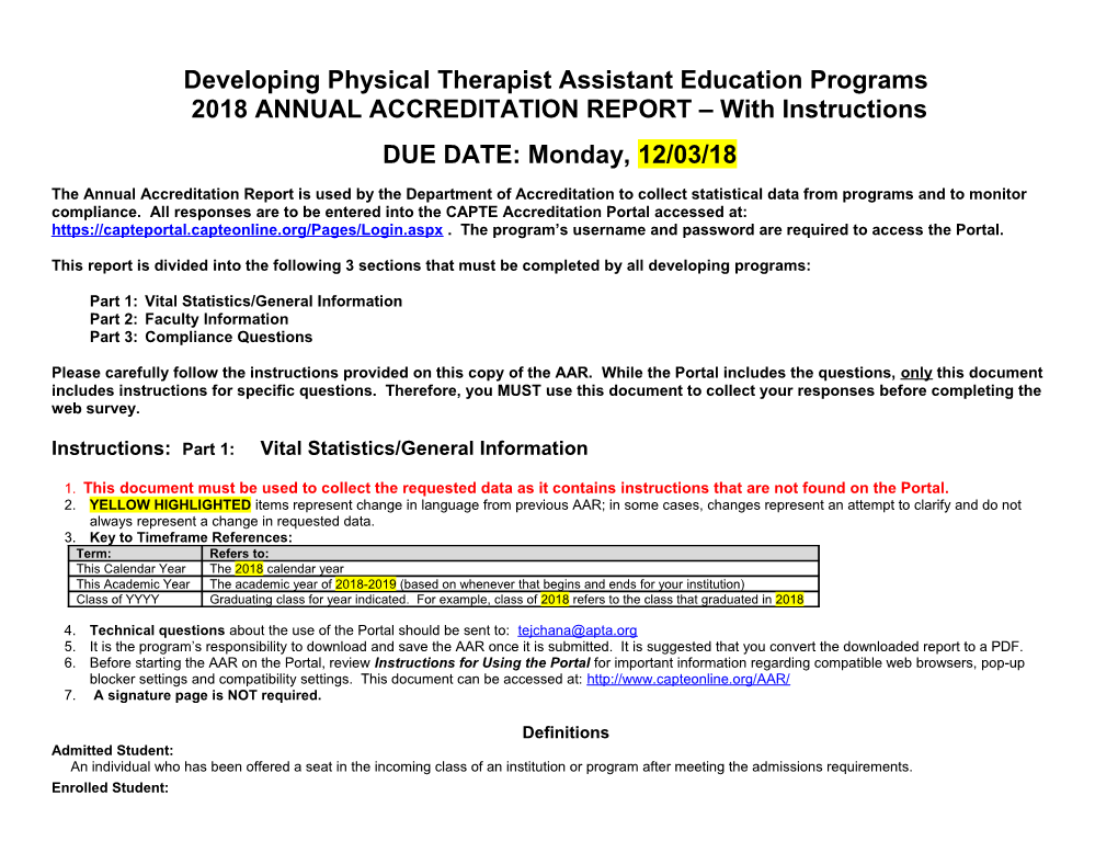 Developing Physical Therapist Assistant Education Programs